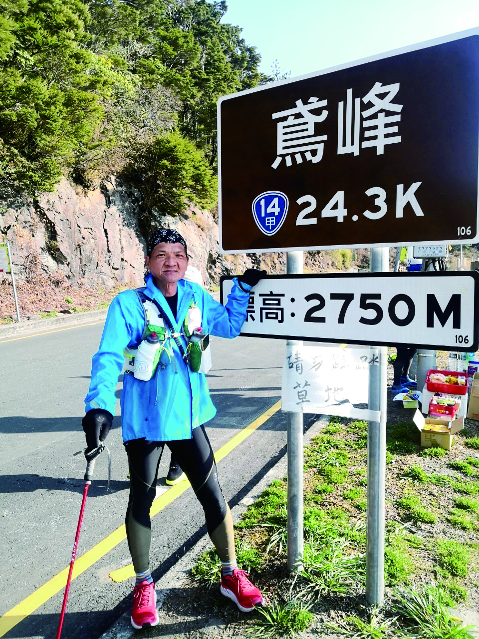 ▲ 只有淺短的跑齡，因為我是抗癌鬥士，所以一定要力拚堅持。